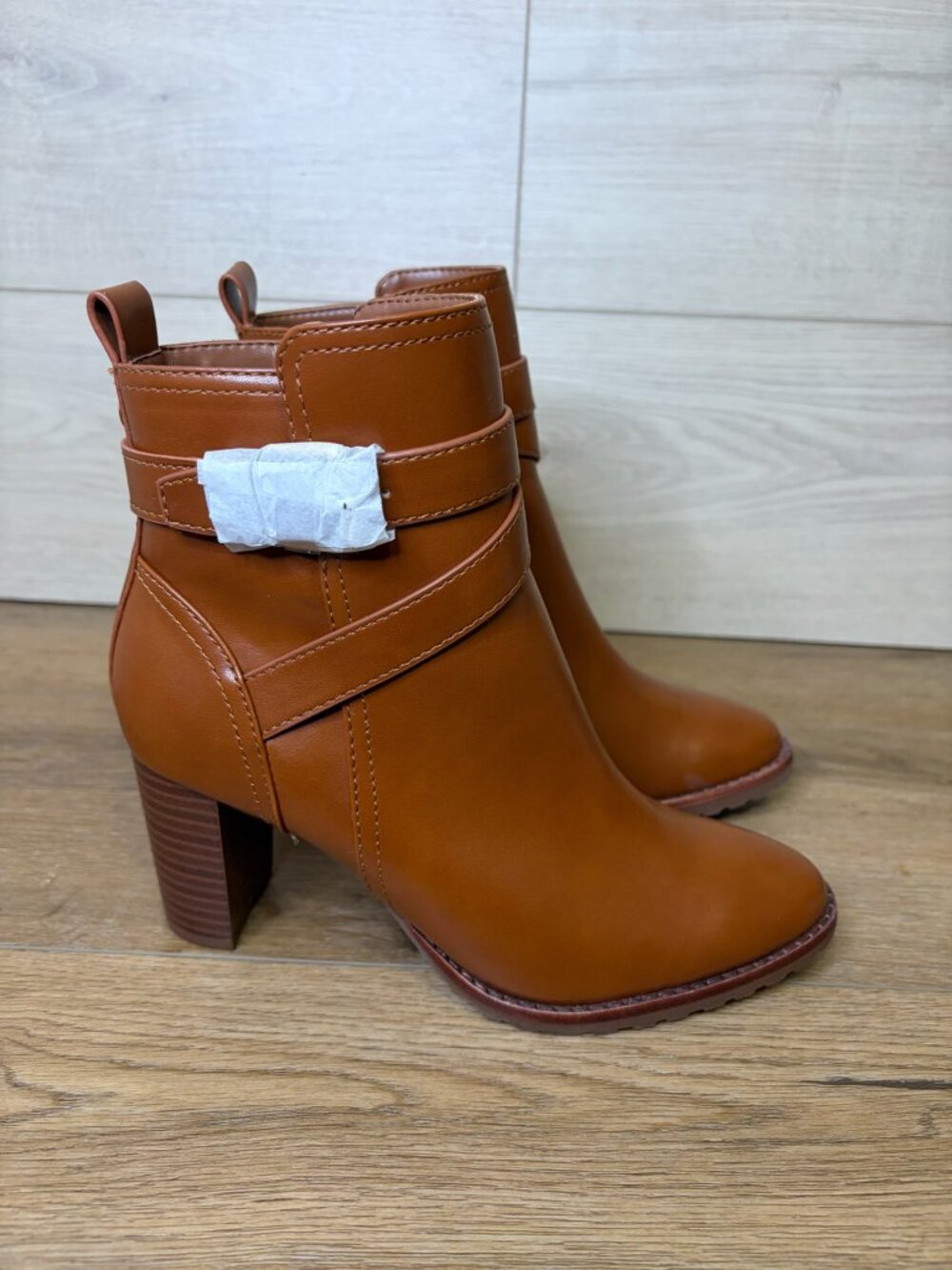 Giani Bernini Ninha Block Heel Dress Booties Brnt Coppr Size 5.5M